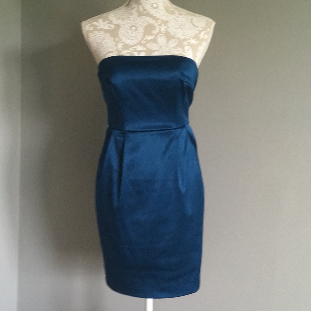 { Express Design Studio } strapless mini dress